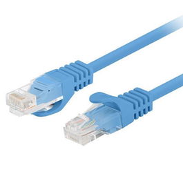 Lanberg Cable de Red Latiguillo Cat.6 U/UTP 750cm Azul CCA AWG26 PVC 250MHz