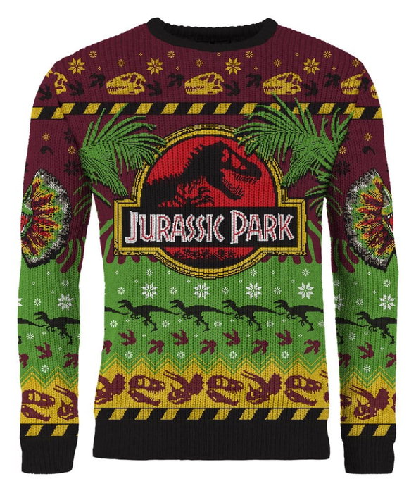 AAA Merchandise Sudadera navideña Jurassic Park Happy Rexmas Talla L