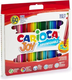 CARIOCA Estuche 60 rotuladores Joy punta fina superlavable
