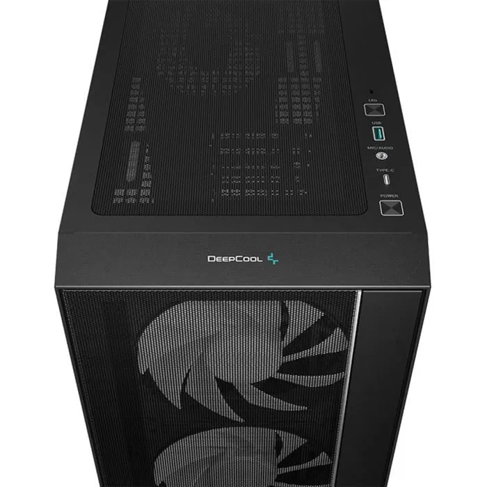 Deepcool Matrexx55 Mesh Caja Gaming ATX con Cristal Templado Negro - Soporta Tarjetas Madre ATX, Micro-ATX, Mini-ITX