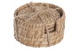 DKD Home Decor Set de 6 Posavasos de Bambú y Ratán Natural