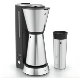 WMF Cafetera de filtro Kitchenminis 0.625 L 870 W Aroma Thermo to go Negro Cromo 0412260011
