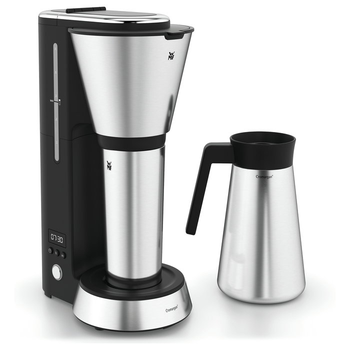 WMF Cafetera de filtro Kitchenminis 0.625 L 870 W Aroma Thermo to go Negro Cromo 0412260011