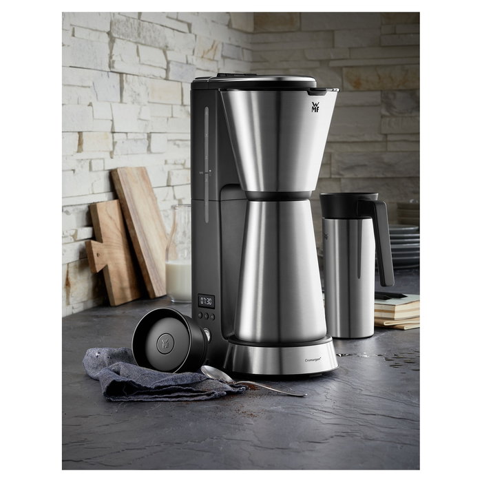 WMF Cafetera de filtro Kitchenminis 0.625 L 870 W Aroma Thermo to go Negro Cromo 0412260011