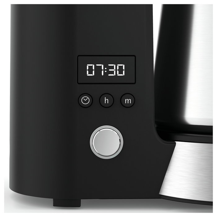 WMF Cafetera de filtro Kitchenminis 0.625 L 870 W Aroma Thermo to go Negro Cromo 0412260011