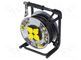 KEL Prolongador de alimentación HEAVY H07RN-F 3G2,5mm2 30m negro