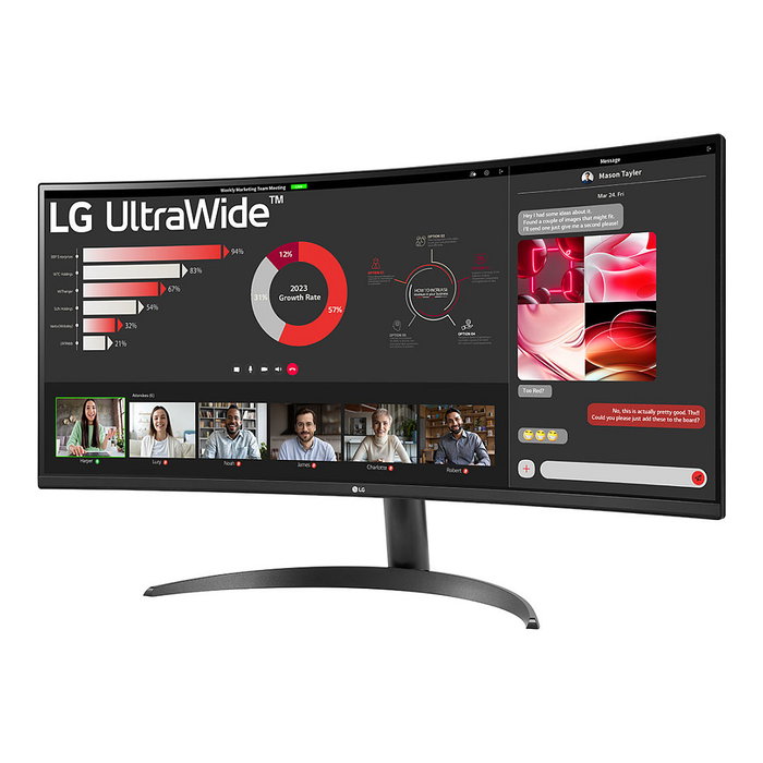 LG 34WR50QK-B Monitor UltraWide Curvo 34 Pulgadas WQHD 100 Hz Negro LG 34WR50QK-B Monitor UltraWide Curvo 34 Pulgadas WQHD 100 Hz Negro