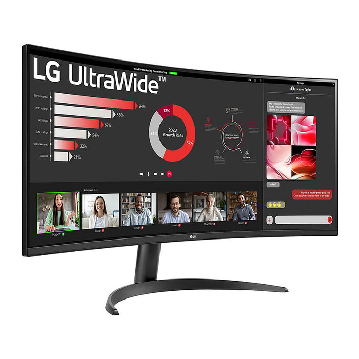 LG 34WR50QK-B Monitor UltraWide Curvo 34 Pulgadas WQHD 100 Hz Negro LG 34WR50QK-B Monitor UltraWide Curvo 34 Pulgadas WQHD 100 Hz Negro