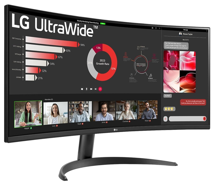 LG 34WR50QK-B Monitor PC 86,4 cm (34") Wide Quad HD Negro 3440 x 1440 Pixeles 100 Hz LG 34WR50QK-B Monitor PC 86,4 cm (34") Wide Quad HD Negro 3440 x 1440 Pixeles 100 Hz