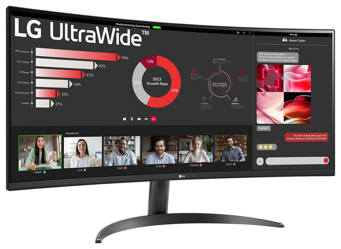 LG 34WR50QK-B Monitor PC 86,4 cm (34") Wide Quad HD Negro 3440 x 1440 Pixeles 100 Hz LG 34WR50QK-B Monitor PC 86,4 cm (34") Wide Quad HD Negro 3440 x 1440 Pixeles 100 Hz