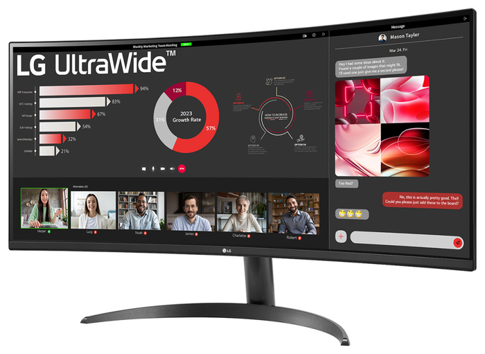 LG 34WR50QK-B Monitor PC 86,4 cm (34") Wide Quad HD Negro 3440 x 1440 Pixeles 100 Hz LG 34WR50QK-B Monitor PC 86,4 cm (34") Wide Quad HD Negro 3440 x 1440 Pixeles 100 Hz