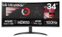 LG 34WR50QK-B Monitor UltraWide Curvo 34 Pulgadas WQHD 100 Hz Negro