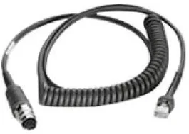 Zebra Cable de serie 25-71918-01R Negro 2,75 m LAN