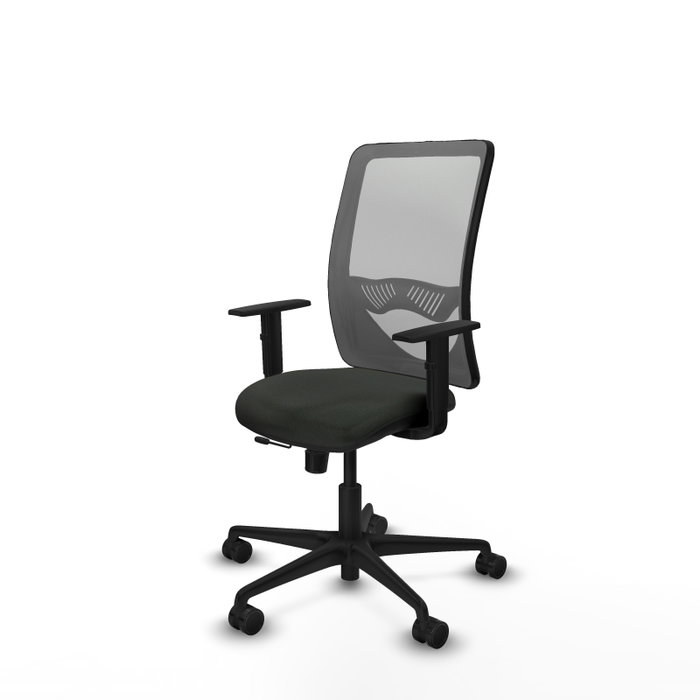 PIQUERAS Y CRESPO Silla de oficina Zulema con mecanismo Sincro/Traslack, Negro y Gris PIQUERAS Y CRESPO Silla de oficina Zulema con mecanismo Sincro/Traslack, Negro y Gris