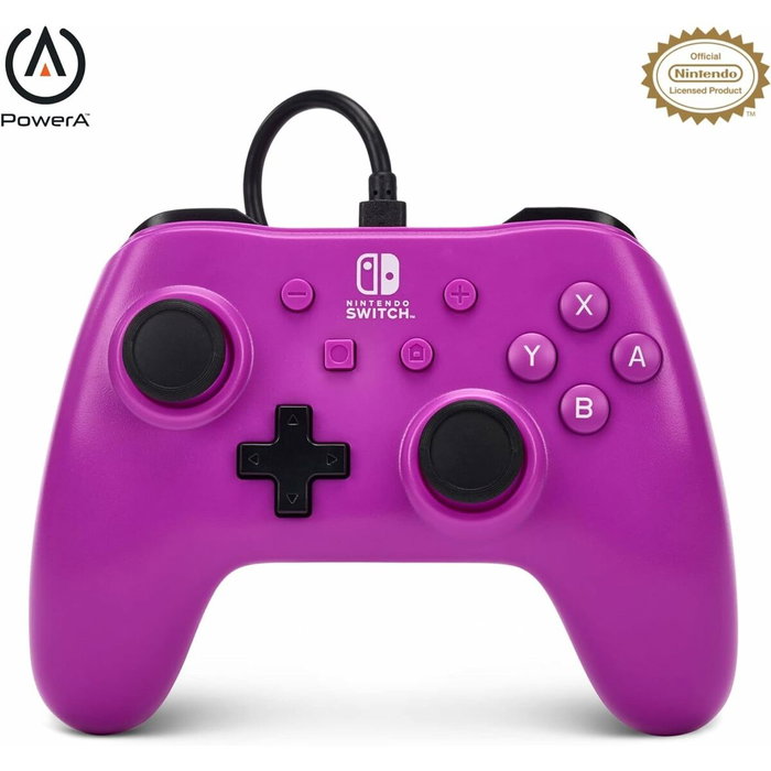 PowerA Mando con Cable para Nintendo Switch - Morado
