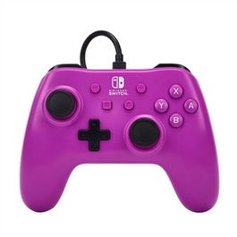 Power A Mando con Cable Nintendo Switch Grape Morado NSGP0143-01