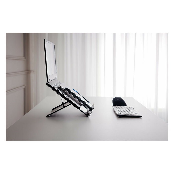 BakkerElkhuizen Ergo-Q 260 Elevador para Portátil, Soporte Ajustable 5 Niveles para Ordenadores de hasta 17 Pulgadas BakkerElkhuizen Ergo-Q 260 Elevador para Portátil, Soporte Ajustable 5 Niveles para Ordenadores de hasta 17 Pulgadas
