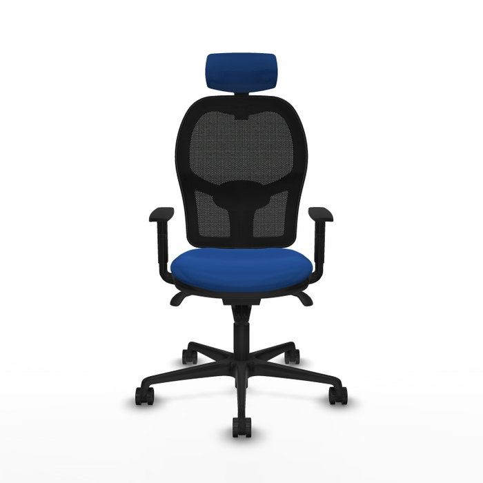 PIQUERAS Y CRESPO Silla de oficina Jorquera Azul y Negra
