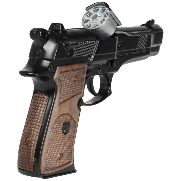 Gonher Pistola Policía 8 Tiros Negra 39/6