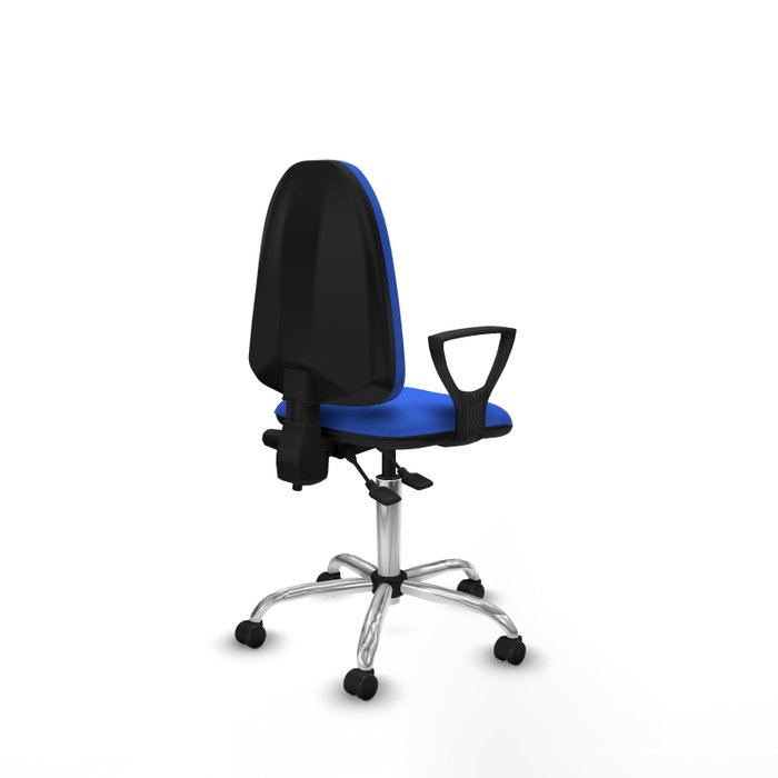 PIQUERAS Y CRESPO Silla de oficina Aýna Azul con mecanismo de doble maneta