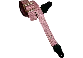 GETM Correa Guitarra Bajo Dusty Lilac Polipiel Nailon Piel Ajustable 165cm