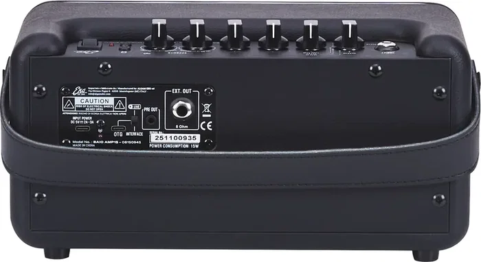 EKO BAIO Amplificador Guitarra Portátil 15W Bluetooth, USB-C Audio Interface, 8 Modelos FX, 2x3", 44Hz/24bit EKO BAIO Amplificador Guitarra Portátil 15W Bluetooth, USB-C Audio Interface, 8 Modelos FX, 2x3", 44Hz/24bit