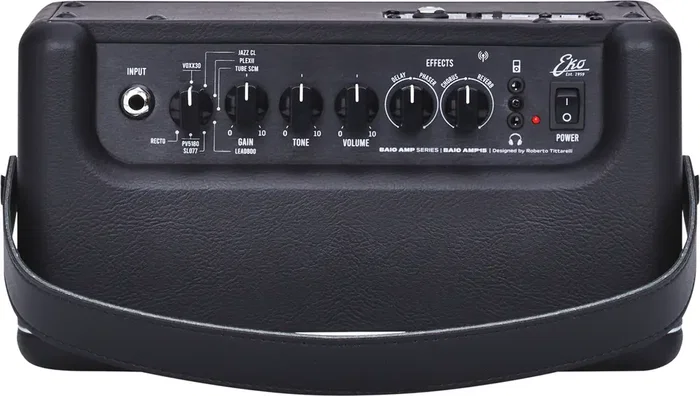 EKO BAIO Amplificador Guitarra Portátil 15W Bluetooth, USB-C Audio Interface, 8 Modelos FX, 2x3", 44Hz/24bit EKO BAIO Amplificador Guitarra Portátil 15W Bluetooth, USB-C Audio Interface, 8 Modelos FX, 2x3", 44Hz/24bit