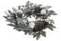DKD Home Decor Corona LED de PVC Verde y Blanco con 35 LEDs