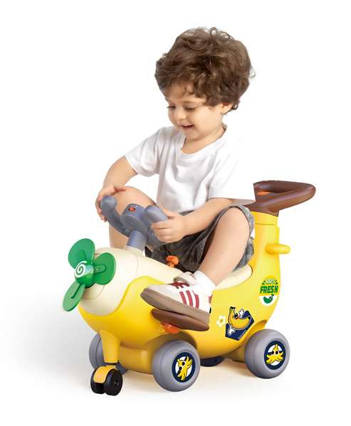 Hola Correpasillos Avión Banana 4 en 1