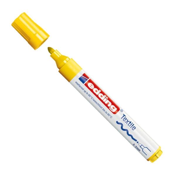 Edding Marcador permanente especial tela 4500 punta conica 3mm amarillo Edding Marcador permanente especial tela 4500 punta conica 3mm amarillo