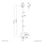 Neomounts Soporte de techo para monitor/TV 23-42" CL35-340BL12 Altura ajustable 106-156 cm