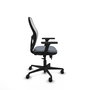 PIQUERAS Y CRESPO Silla de oficina Jorquera Gris y Blanca con Brazos 3D