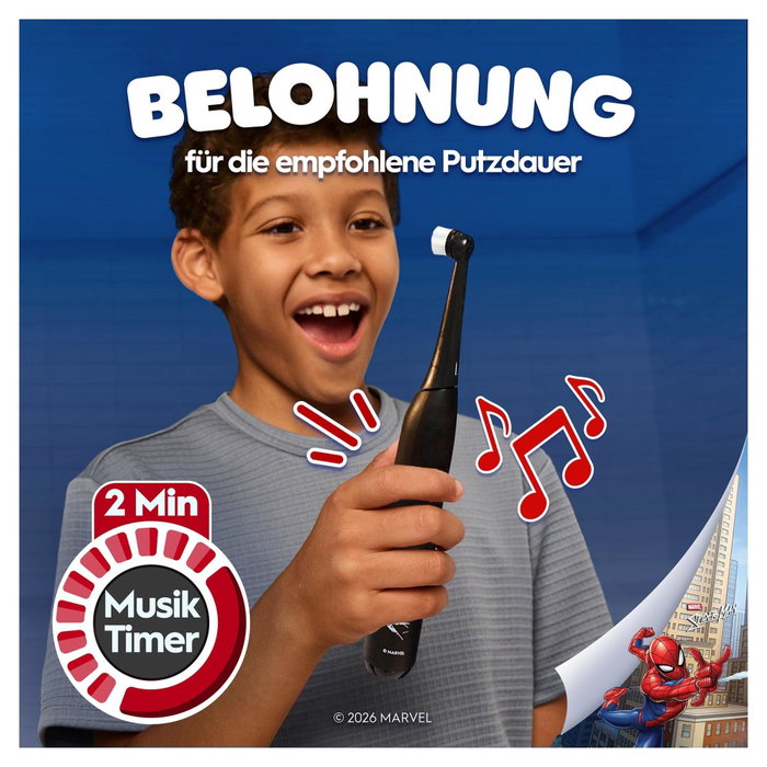 Oral-B iO Kids Marvel Spiderman Cepillo Eléctrico con Estuche Negro