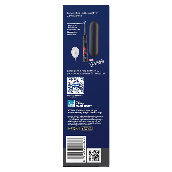 Oral-B iO Kids Marvel Spiderman Cepillo Eléctrico con Estuche Negro