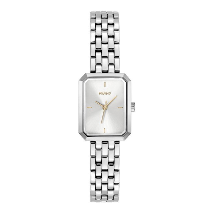 HUGO BOSS Reloj Analógico para Mujer con Caja Rectangular Gris HUGO BOSS Reloj Analógico para Mujer con Caja Rectangular Gris