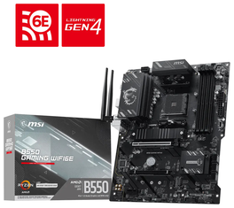 MSI B550 GAMING WIFI6E con socket AM4 y DDR4