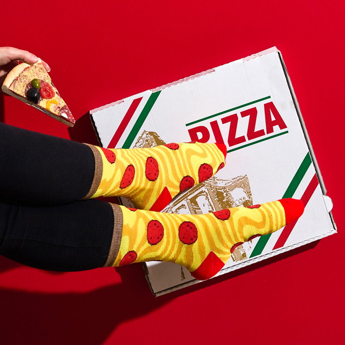 The Concept Factory Par Calcetines De Comida Rápida Palomitas Pizza Perrito Talla 36-40 41-45 The Concept Factory Par Calcetines De Comida Rápida Palomitas Pizza Perrito Talla 36-40 41-45