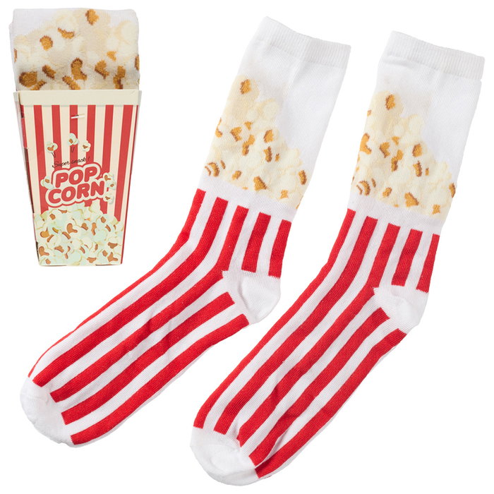 The Concept Factory Par Calcetines De Comida Rápida Palomitas Pizza Perrito Talla 36-40 41-45 The Concept Factory Par Calcetines De Comida Rápida Palomitas Pizza Perrito Talla 36-40 41-45