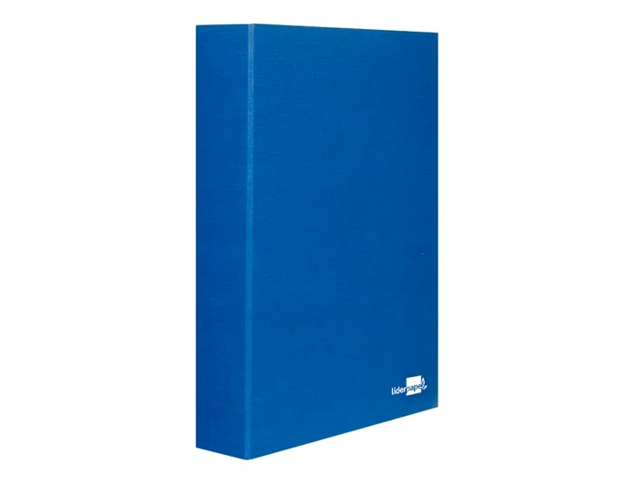 Liderpapel Carpeta 4 Anillas 40mm Folio Mixtas Azul Cartón Forrado Liderpapel Carpeta 4 Anillas 40mm Folio Mixtas Azul Cartón Forrado
