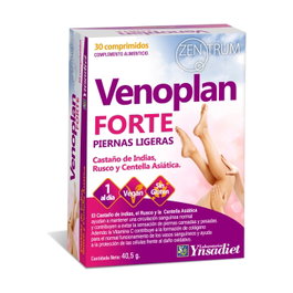 Zentrum Venoplan Forte 30 comprimidos 1350mg YNSADIET para circulación sanguínea y piernas cansadas con vitamina C