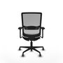 PIQUERAS Y CRESPO Silla de oficina Haches con mecanismo Sincro/Traslack, Blanco y Gris