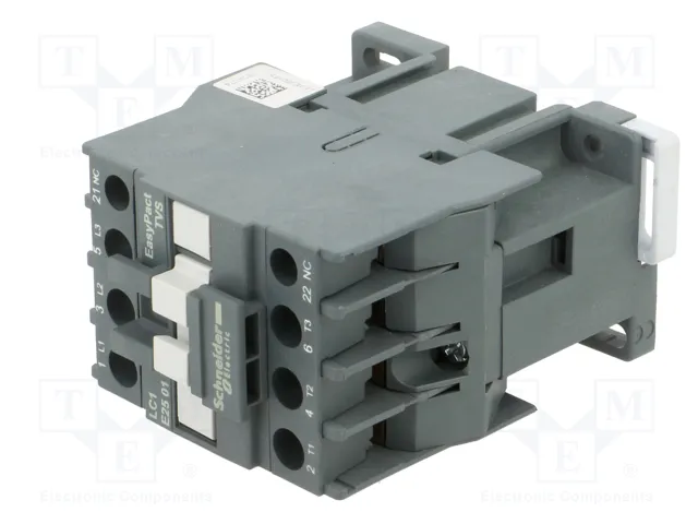 SCHNEIDER ELECTRIC Contactor Easy TeSys 25A 110VAC 3-polar