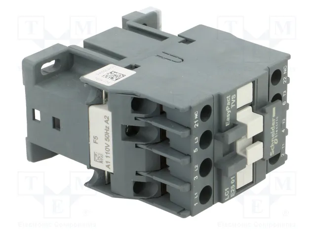 SCHNEIDER ELECTRIC Contactor Easy TeSys 25A 110VAC 3-polar