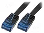 LogiLink Patch Cable Cat.6 U/UTP plano 20m Negro
