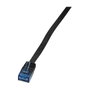 LogiLink Patch Cable Cat.6 U/UTP plano 20m Negro