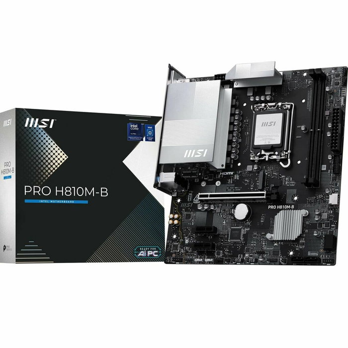 MSI PRO H810M-B Micro ATX Intel H810 LGA 1851 DDR5 MSI PRO H810M-B Micro ATX Intel H810 LGA 1851 DDR5