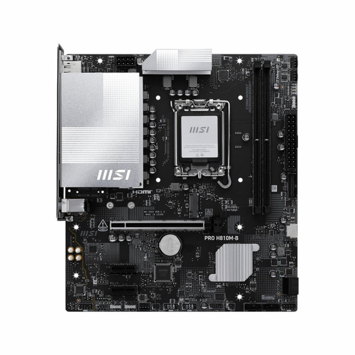 MSI PRO H810M-B Micro ATX Intel H810 LGA 1851 DDR5 MSI PRO H810M-B Micro ATX Intel H810 LGA 1851 DDR5