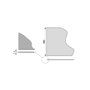 Emuca Esterilla antideslizante para cajones, Diamond, longitud 20m x 480mm, Plástico, Gris antracita