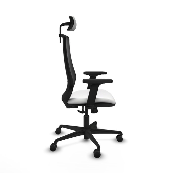 PIQUERAS Y CRESPO Silla de oficina Mardos con mecanismo Sincro, Blanco y Negro PIQUERAS Y CRESPO Silla de oficina Mardos con mecanismo Sincro, Blanco y Negro