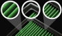 Green Filters - Kit Admisión Dinámica Dynatwist Green, Aumenta Rendimiento Motor, Filtro Lavable, Referencia DWA126, Para Tuning y Motorsport
